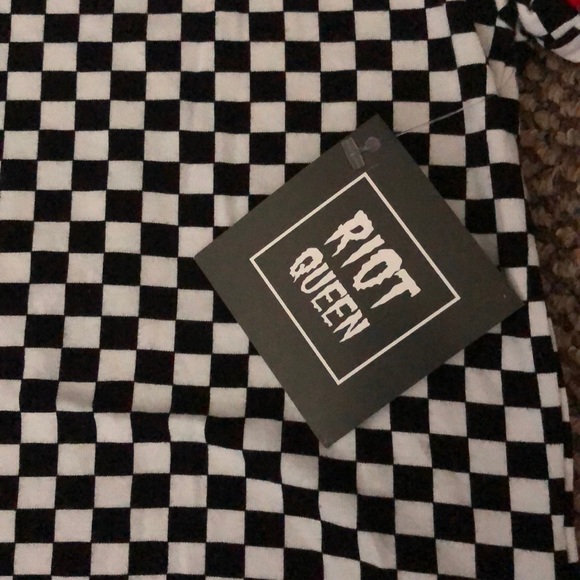 Riot queen checkerboard T-shirt - Picture 2 of 2